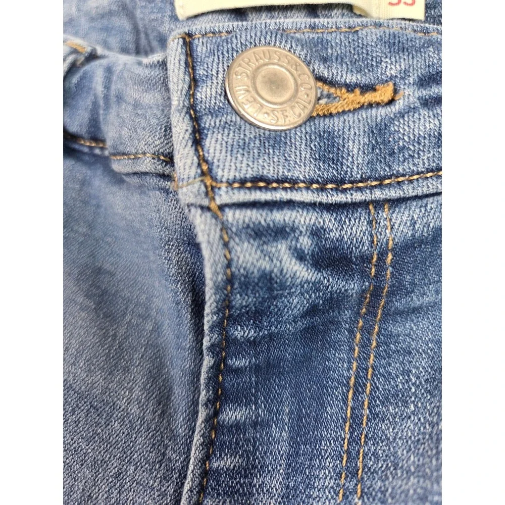 Levi 721 High Rise Skinny Jeans Men 33 Blue Medium Wash Denim Pants